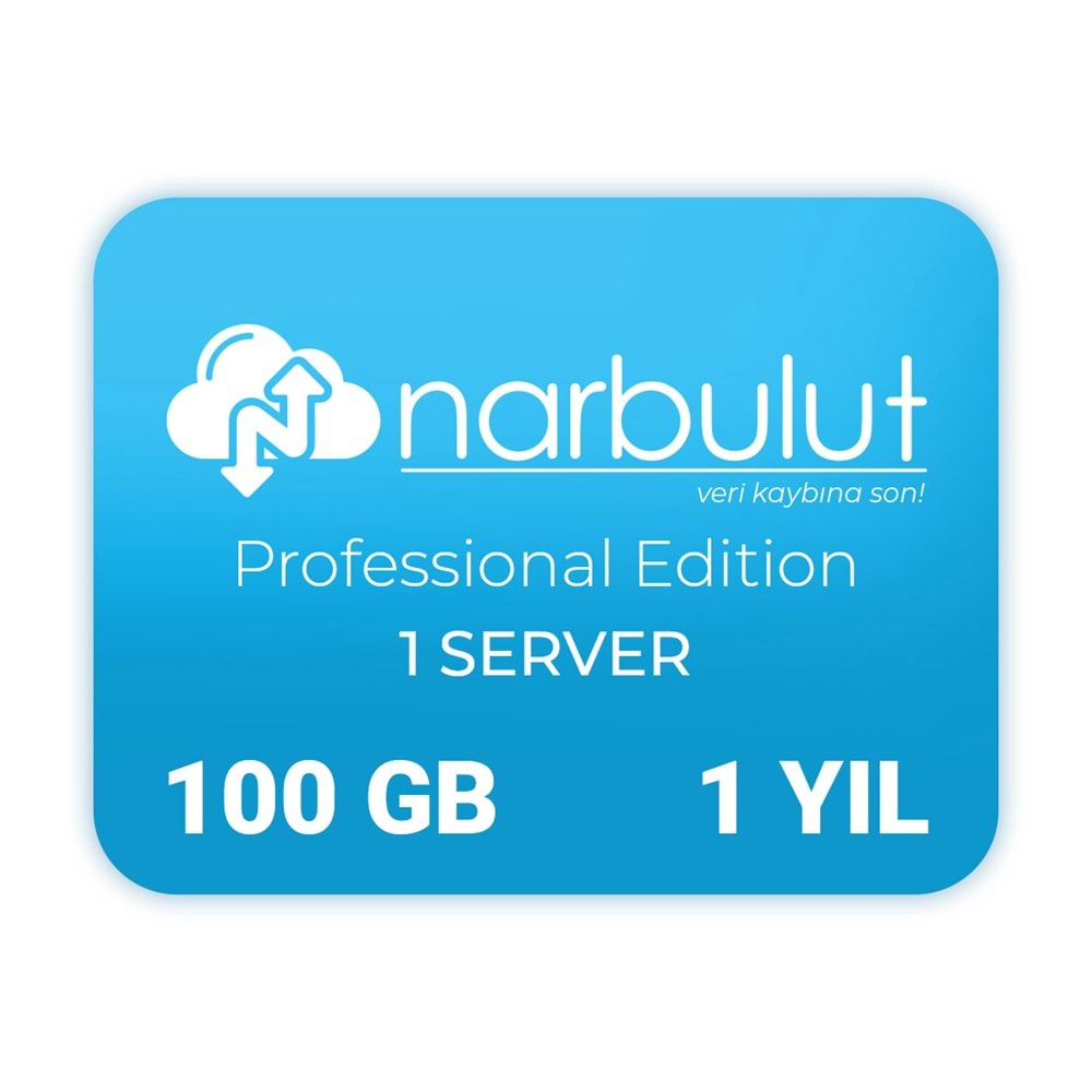 NARBULUT Backup Now Professional Edition 100GB Lisans 1yıl 5kullanıcı basic support is included. 