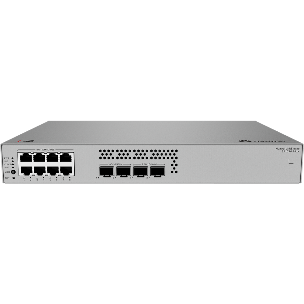 HUAWEI 8port POE+ 128w 2-SFP/2SFP 2.5GE Gigabit Yönetilebilir Switch eKIT S310S-8P4JX