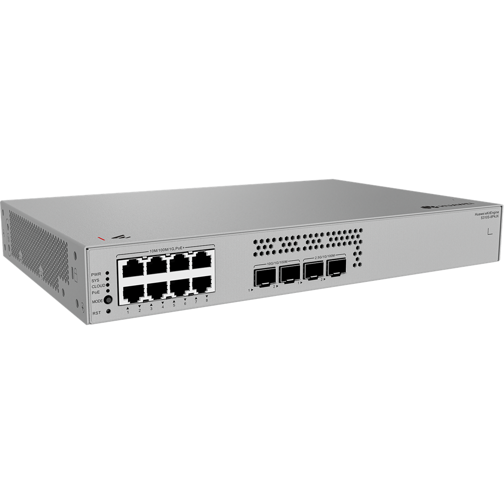 HUAWEI 8port POE+ 128w 2-SFP/2SFP 2.5GE Gigabit Yönetilebilir Switch eKIT S310S-8P4JX