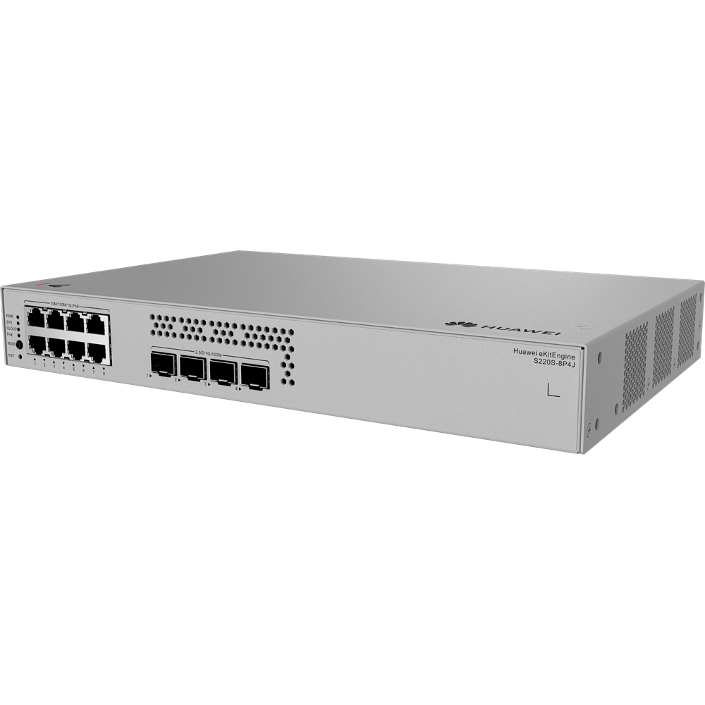HUAWEI 8port PoE 128w 4-SFP 2.5GE Gigabit Yönetilebilir Switch eKIT S220S-8P4J