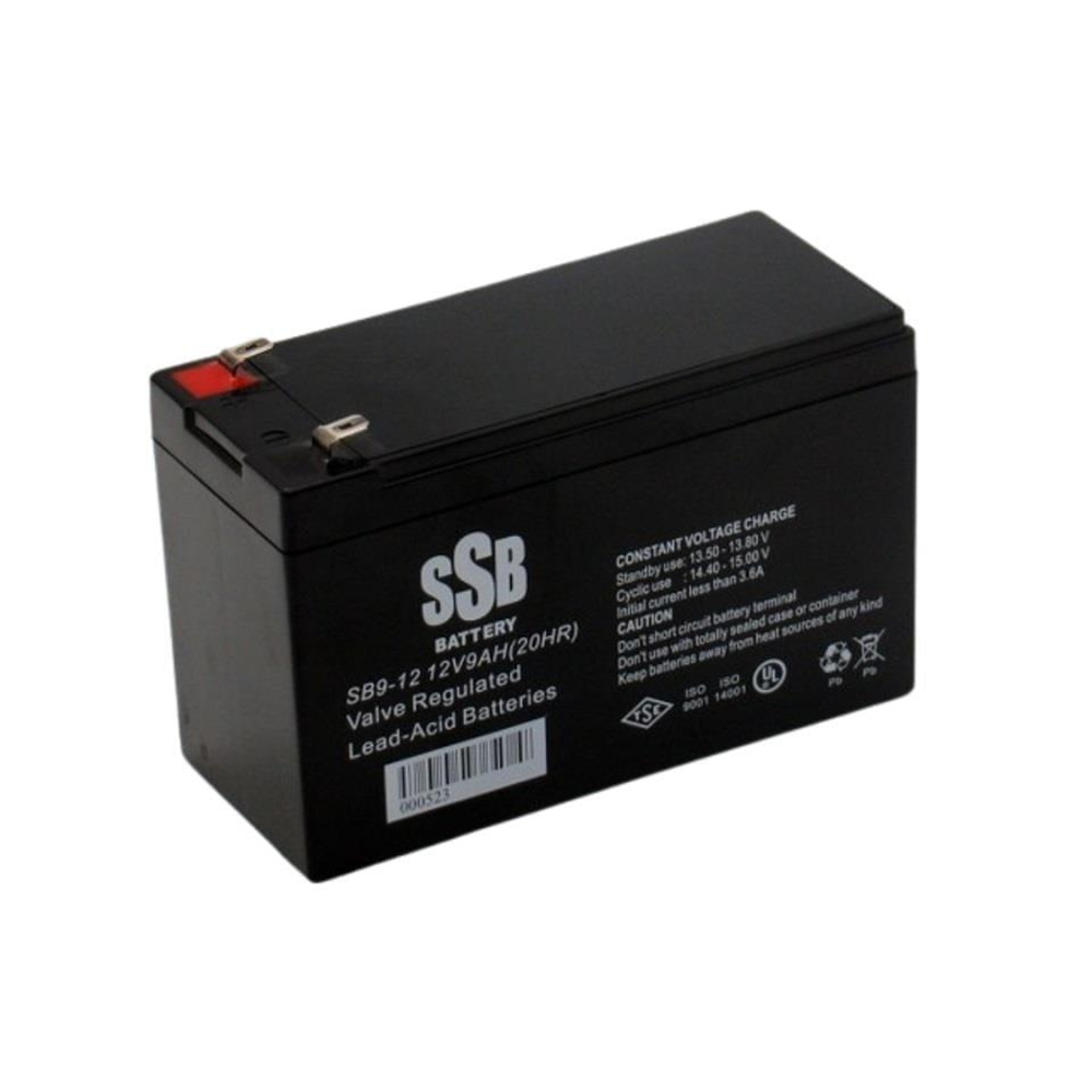 SSB 12v 9amper SB-12 Kuru Tip Akü TSE Belgeli 