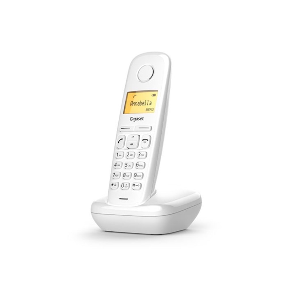 GIGASET A170 Kablosuz LCD Ekranlı Telefon Beyaz 