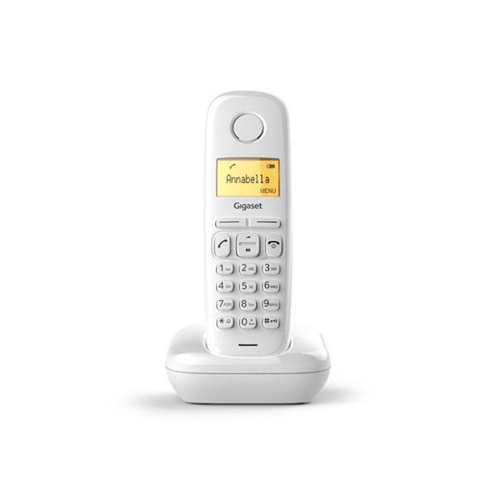GIGASET A170 Kablosuz LCD Ekranlı Telefon Beyaz 
