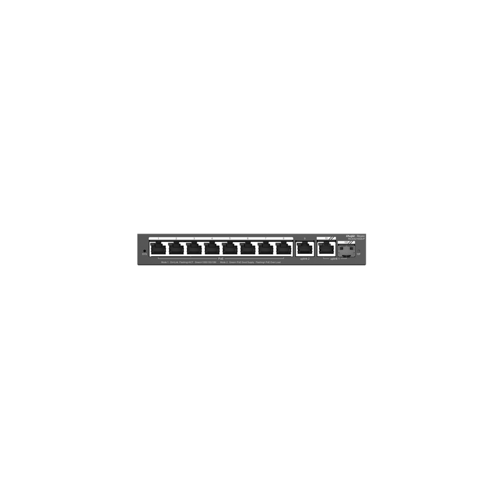RUIJIE 8port PoE 120w 1-SFP Gigabit Yönetilebilir Switch RG-ES210GS-P