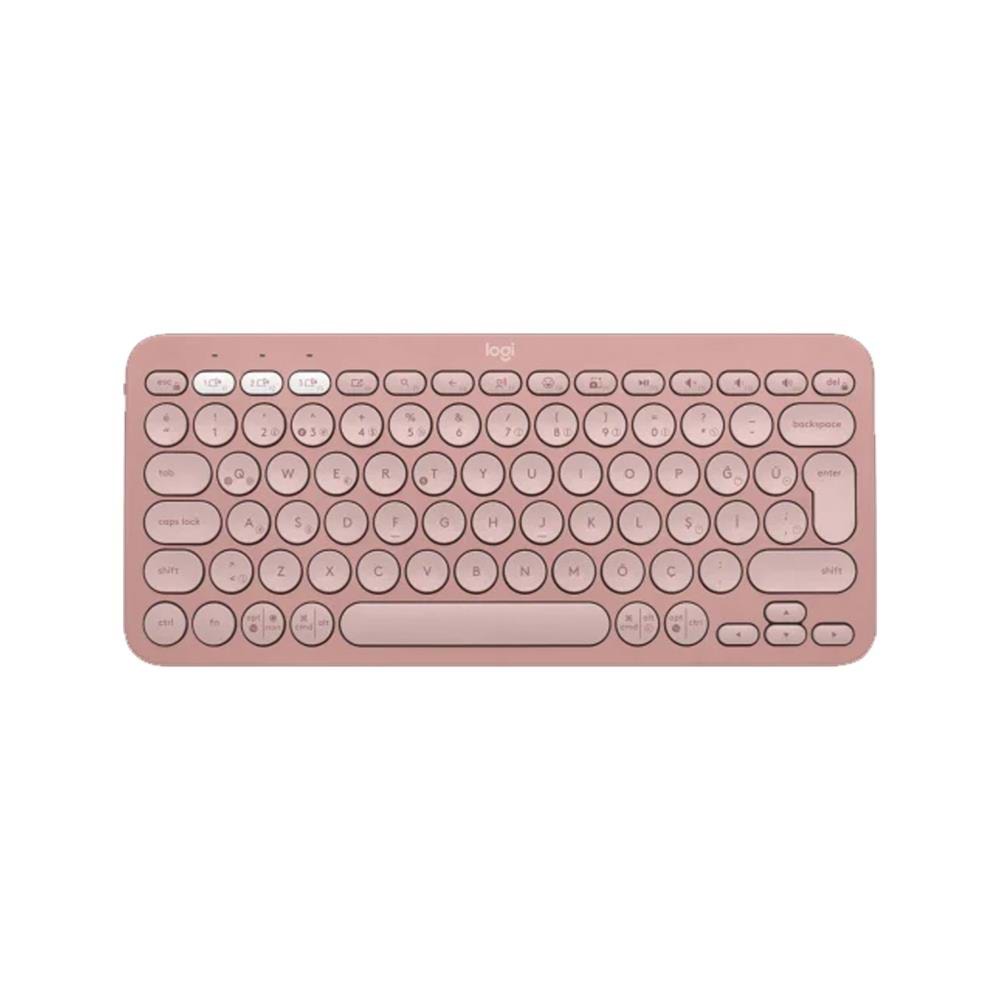 LOGITECH Pebble Keys 2 K380s Bluetooth Q Trk Rose Klavye (920-011861)