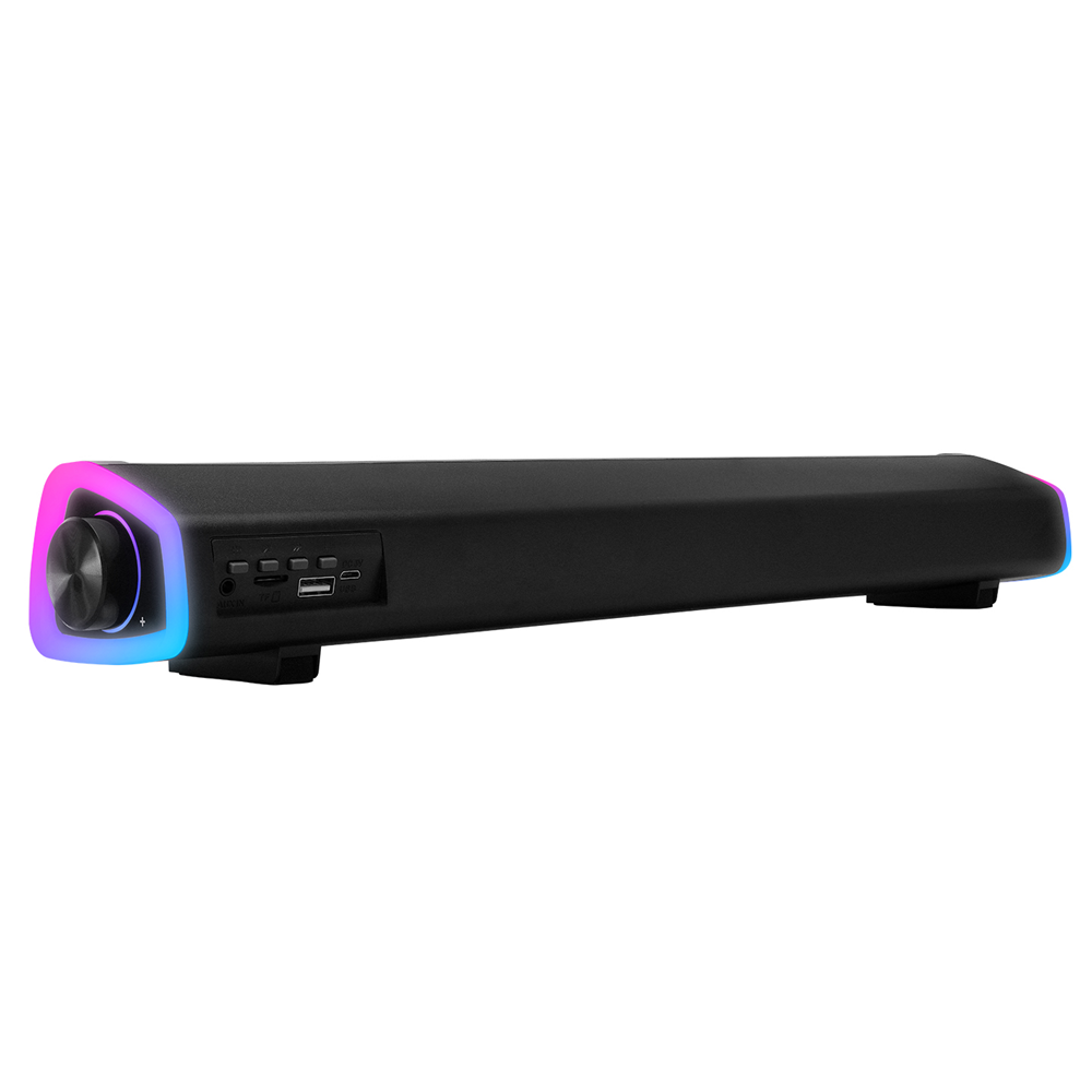 Mikado MD-SBT26 Siyah 3W*2 1200mAh Bluetooth,FM,TF Card Led Işıklı Soundbar Speaker