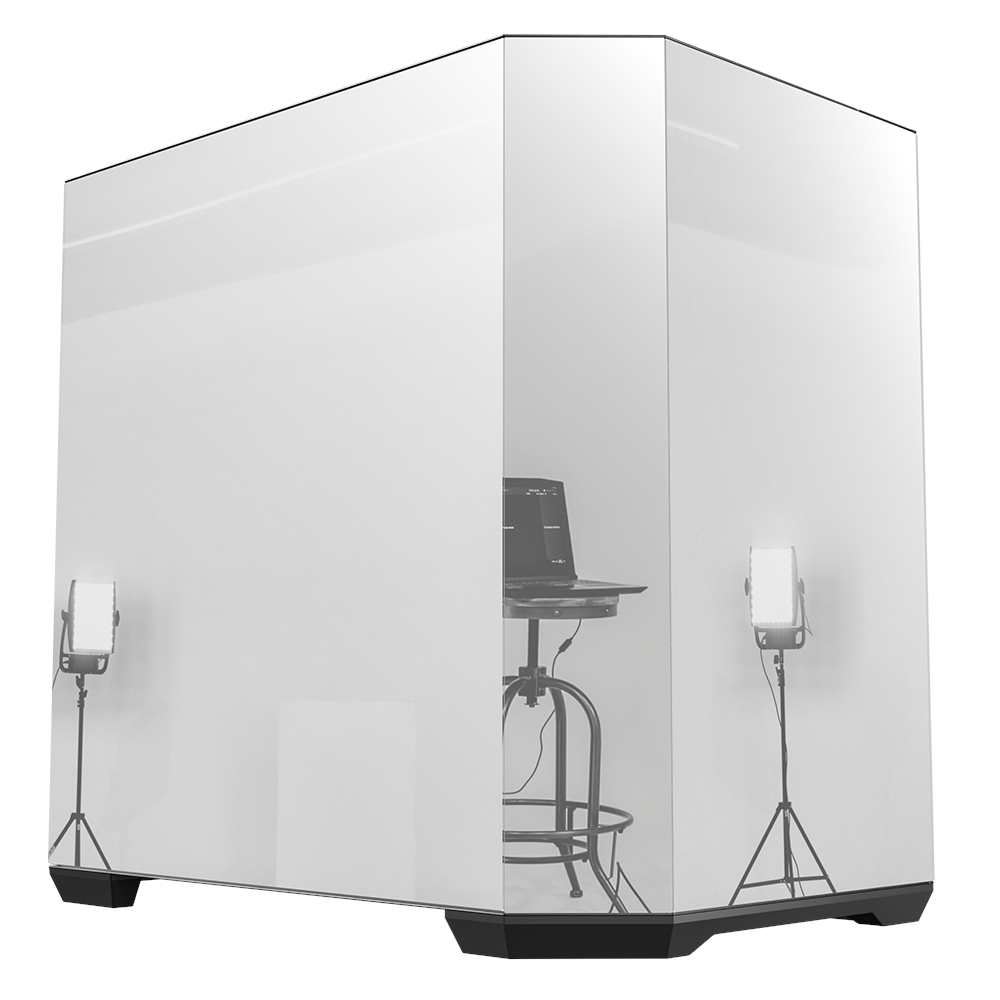 BITFENIX 850W 80+ BRONZE Ayna efektli MIRROR T10 Siyah Gaming Mid-Tower PC Kasası