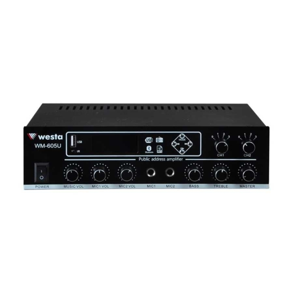 WESTA WM-605U 100W 2-bölgeli Mikser Amfi 