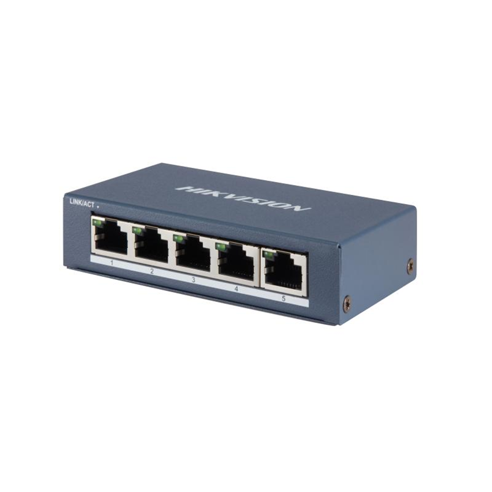 HIKVISION 5port DS-3E0505-E GIGABIT Yönetilemez Switch Masaüstü 
