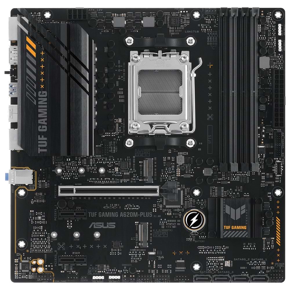 ASUS TUF GAMING A620AM-PLUS DDR5 HDMI DP PCIe 16X v4.0 AM5 mATX