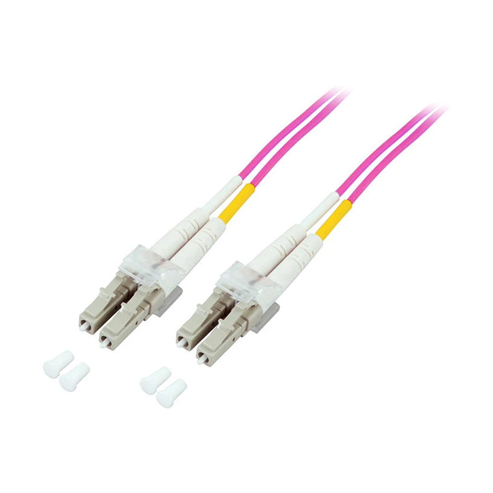 HCS 2m MM LC-LC 50/125µ LSZH Duplex OM4 Fiber Optik Patch Kablo