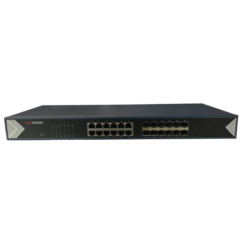 HIKVISION 24port 12-SFP Gigabit Yönetilemez Omurga Switch RackMount DS-3E0524TF