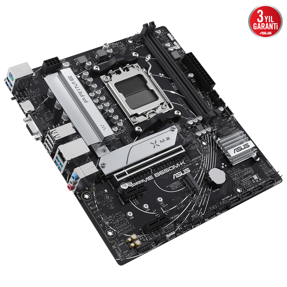 ASUS PRIME B650M-K DDR5 HDMI DP PCIe 16X v4.0 AM5 mATX 