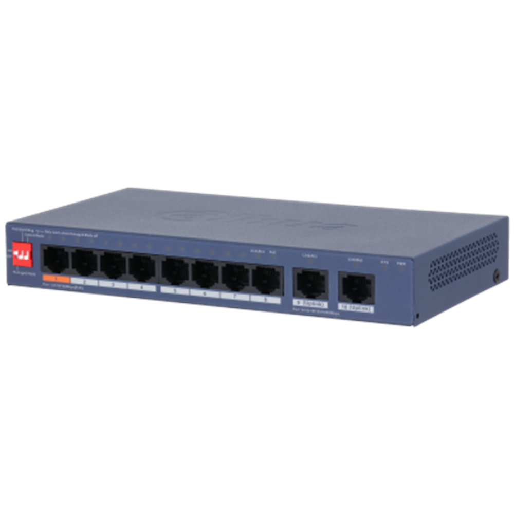 DAHUA 10port 60w 8port PoE GIGABIT Yönetilebilir Switch CS4010-8ET2GT-60-10