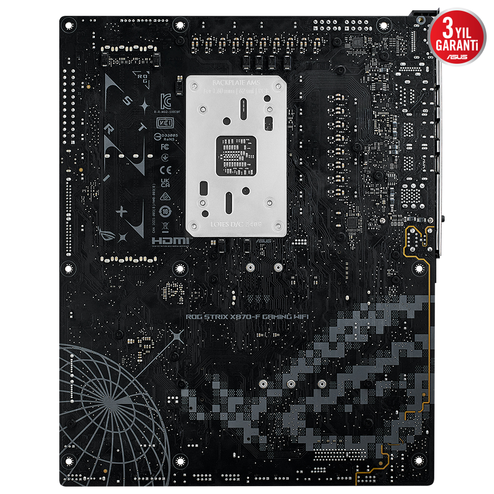 ASUS ROG STRIX X870-F GAMING WIFI7 DDR5 HDMI-DP TYPEC PCIE 5.0 AM5 ATX