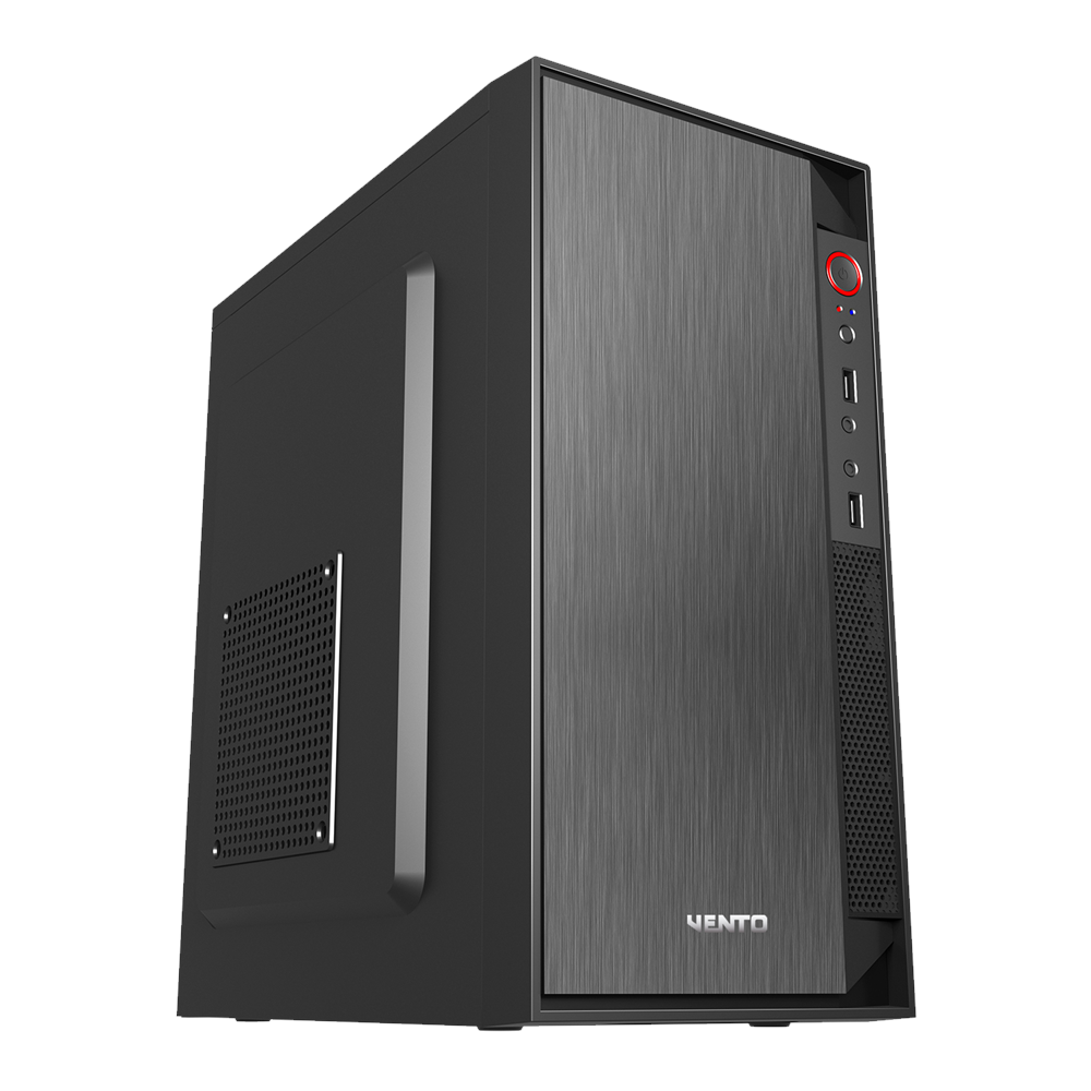 VENTO 350W VS119S Standart Micro ATX PC Kasası Siyah