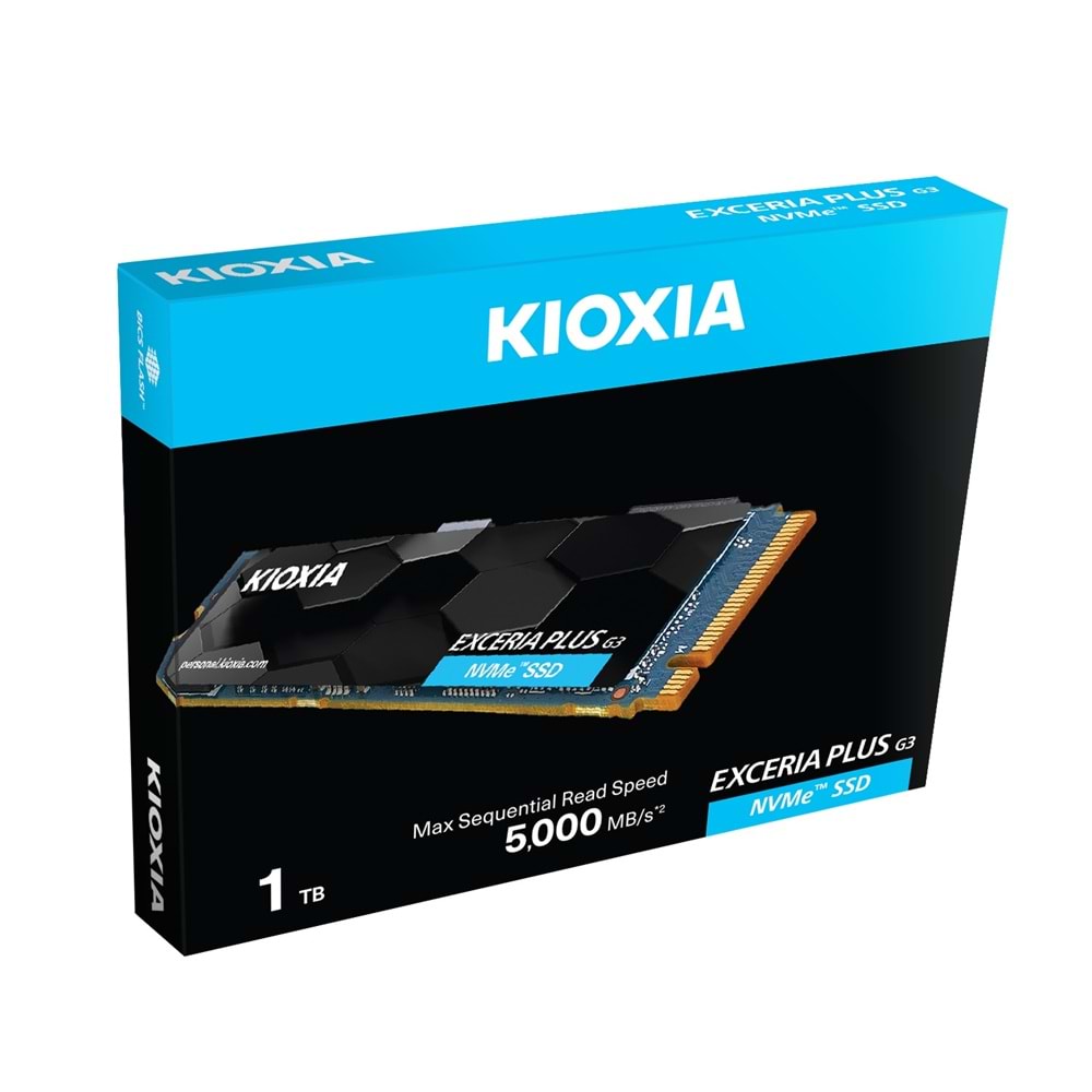 KIOXIA 1TB EXCERIA PLUS G3 LSD10Z001TG8 5000- 3900MB/s M2 PCIe NVMe Gen4 Disk 