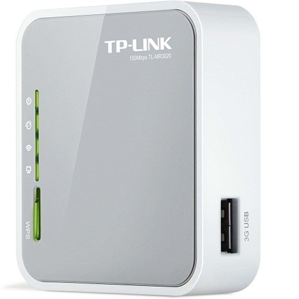 TP-LINK TL-MR3020 N300 2.4GHZ EV Ofis Tipi 3G-4G Router