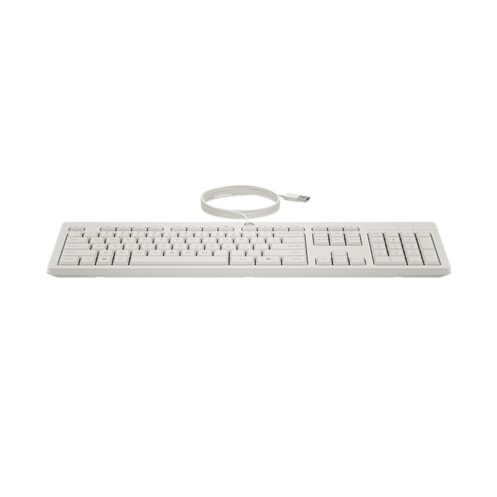 HP 225 Kablolu Q Trk Beyaz Klavye - Mouse Set (AW5S6AA)