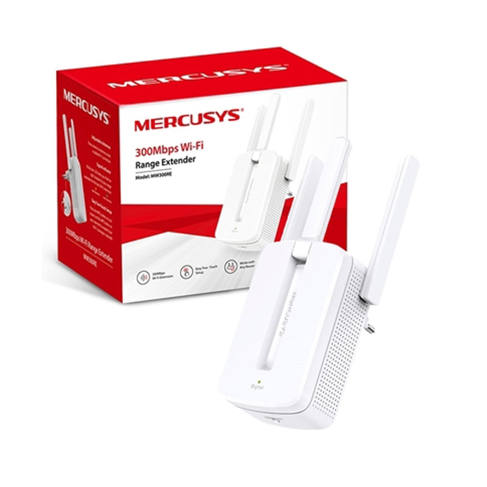 MERCUSYS MW300RE N300 Menzil Genişletici Priz Tip