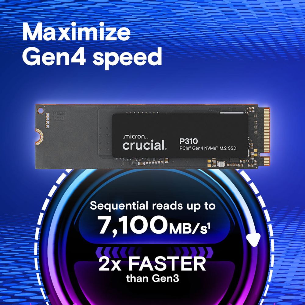 CRUCIAL 2TB P310 CT2000P310SSD8 7100-6000MB/s M2 NVME GEN4 Disk