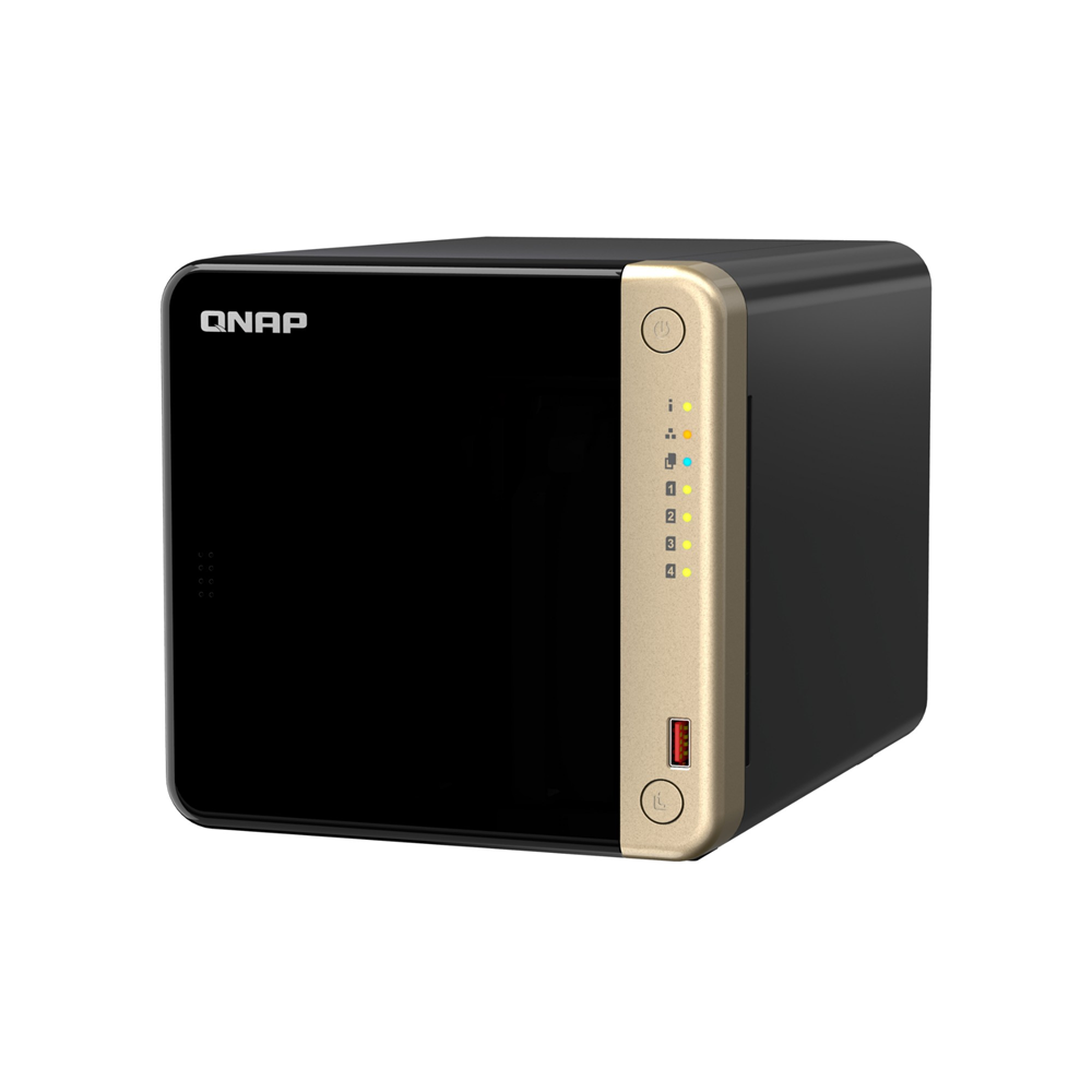 QNAP 4diskli ARM QC- 8GB RAM 2-2.5GbE Nas Server TS-464-8G Distribütör Garantili