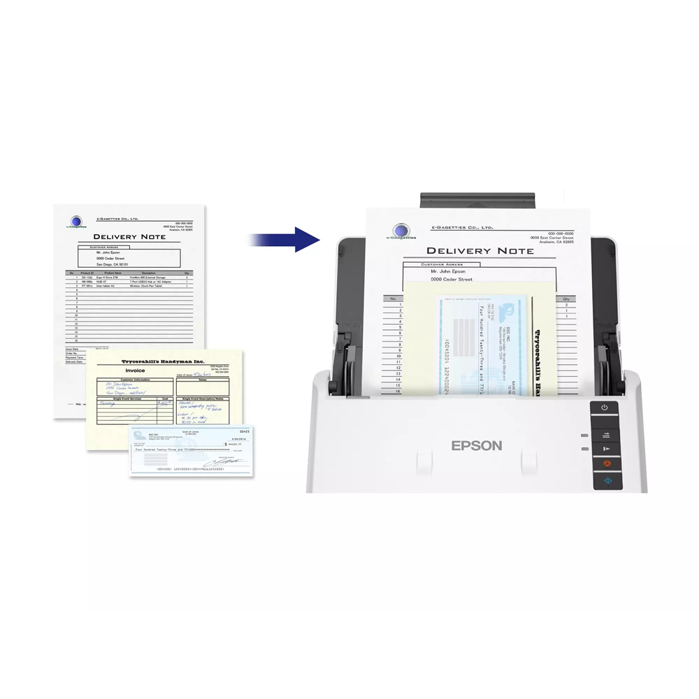 EPSON DS-530III A4 Workforce 40ppm 60sayfa kapasiteli Dublex Döküman Tarayıcı USB 2.0