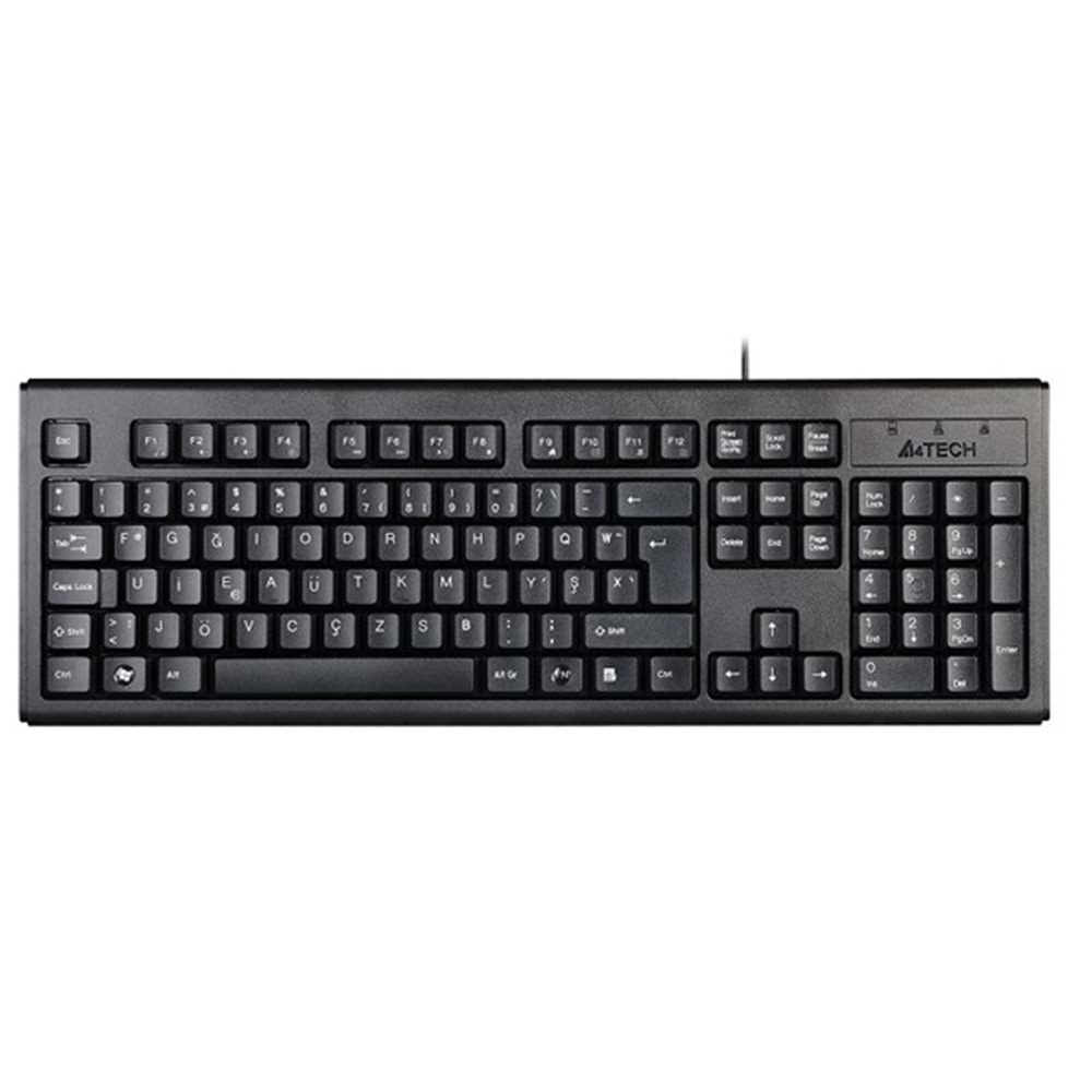 A4TECH KM-720 Kablolu USB F Trk Siyah Klavye