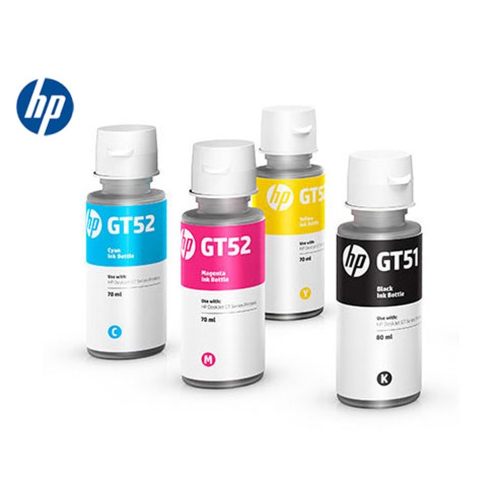 HP GT52 Sarı Orijinal Mürekkep Şişesi 70ml (8.000 Sayfa) - M0H56AE