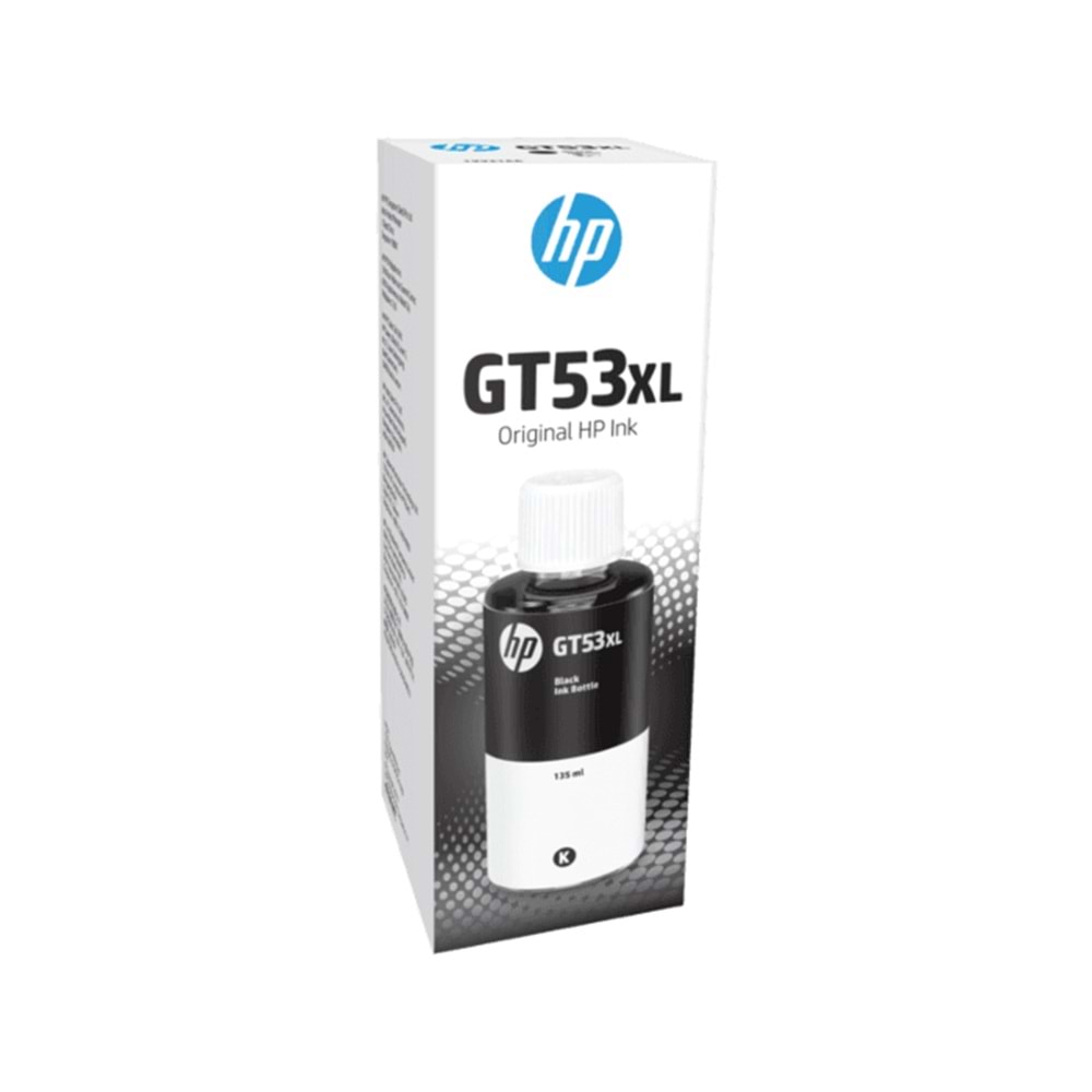 HP GT53XL Siyah Yüksek Kapasiteli Orijinal Mürekkep Şişesi 135ml (6.000 Sayfa) - 1VV21AE