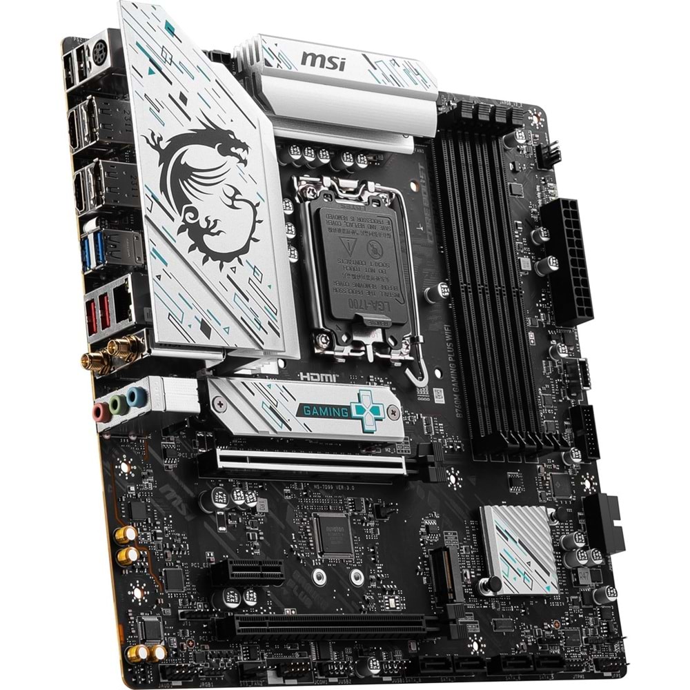 MSI B760M GAMING PLUS WIFI DDR5 HDMI-DP PCIE 4.0 1700p mATX