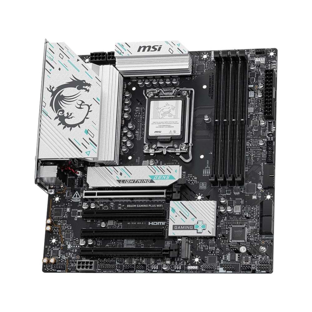 MSI B860M GAMING PLUS WIFI7 DDR5 HDMI-DP TYPEC PCIE 5.0 1851p mATX