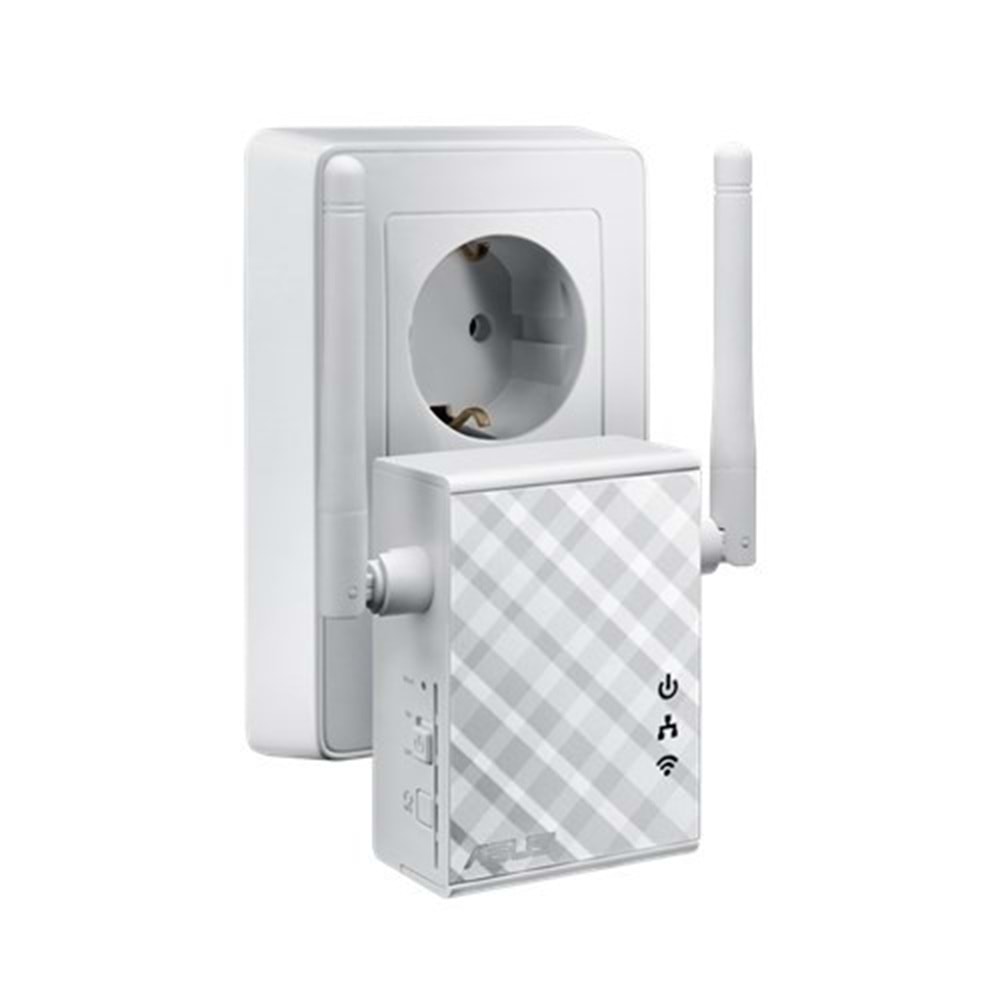 ASUS RP-N12 N300 2.4GHZ Mesafe Genişletici EV Ofis Tipi 2x 2dbi sabit anten