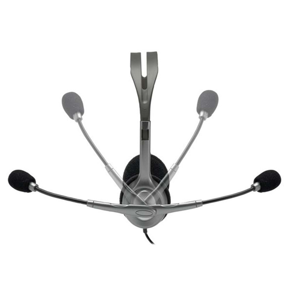 LOGITECH H111 Stereo 3.5mm Jack Gri Mikrofonlu Kulaklık 981-000593
