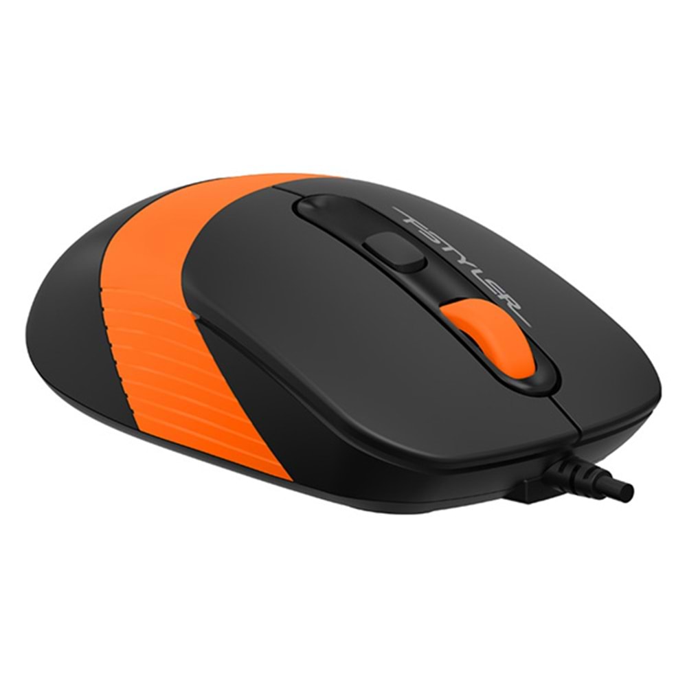 A4TECH FM10 Kablolu USB 1600dpi Siyah/Turuncu Mouse