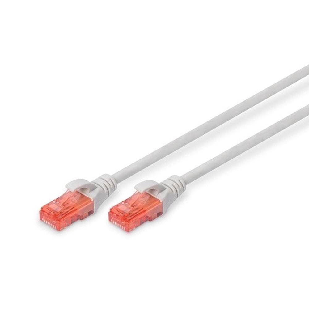 DIGITUS 0.5metre CAT6 Utp DK-1617-005 Gri Patch Kablo