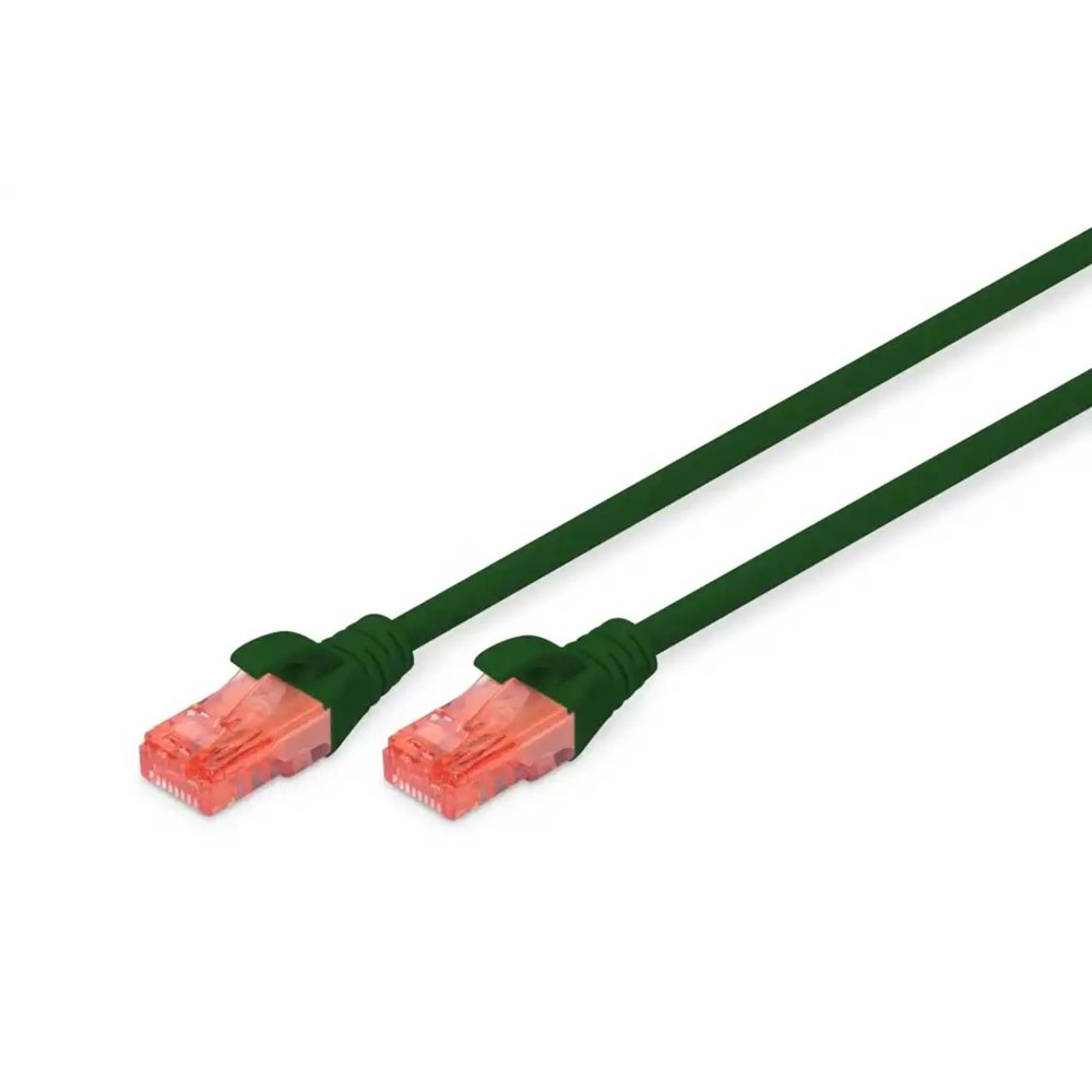 DIGITUS 0.5metre CAT6 Utp DK-1617-005/G Yeşil Patch Kablo (10'lu Paket)