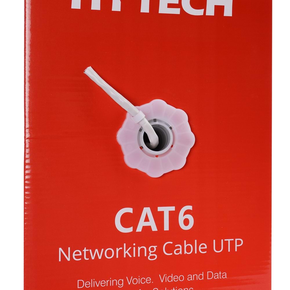Hytech 305metre CAT6 Utp 25AWG Gri Kablo HY-CAT600