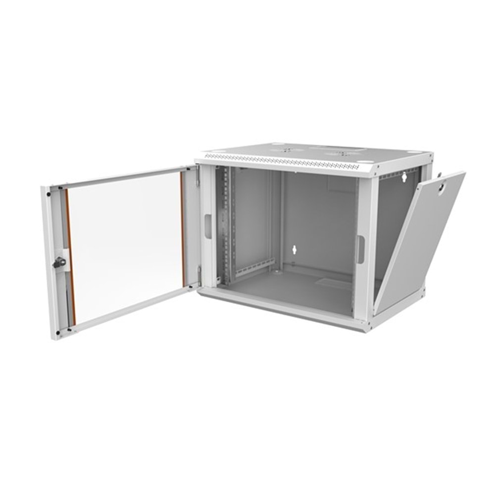 AGER 9U 600x600mm Duvar Tipi Beyaz Kabinet Agena Base AG-AB09U6060B1-A0BB-A-M1