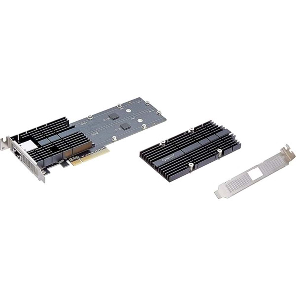 SYNOLOGY E10M20-T1 2port M2 Nvme - 1port 10GbE Nas Sunucu Ethernet PCIe Kart