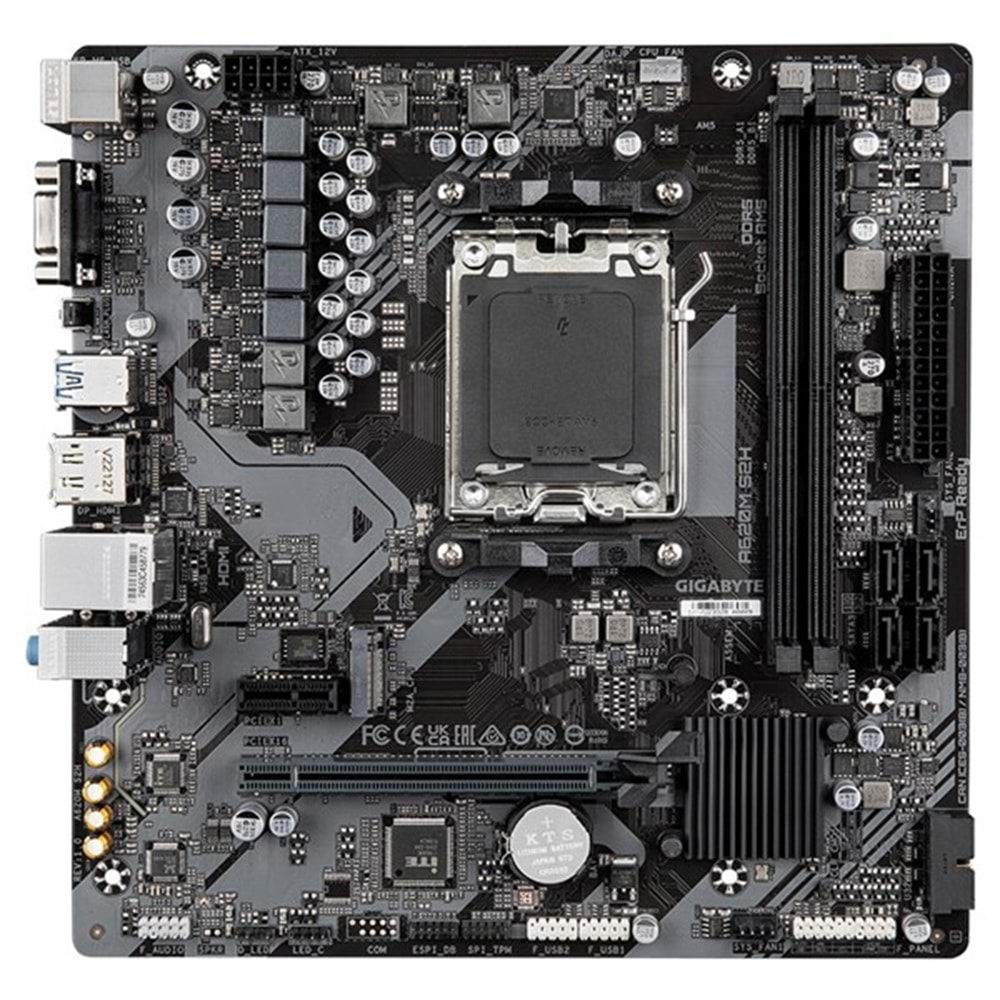 GIGABYTE A620M-S2H DDR5 HDMI DP PCIe 16X v4.0 AM5 mATX