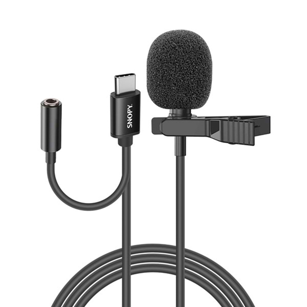 SNOPY SN-MTK45 TypeC Yaka Mikrofonu