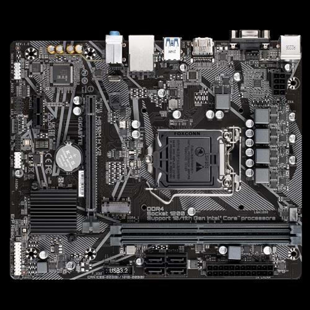 GIGABYTE H510M-H v2 DDR4 HDMI PCIe 16X v4.0 1200p v2 mATX