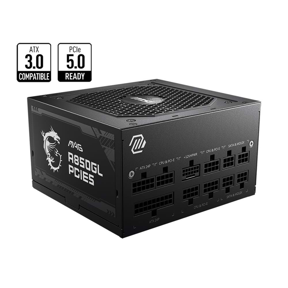 MSI 850W 80+ GOLD A850GL PCIe5.0 Tam Modüler Power Supply