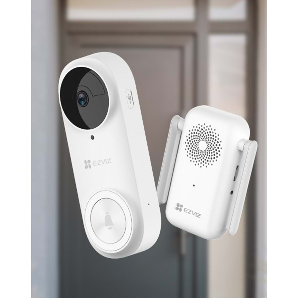 EZVIZ CS-DB2 Görüntülü Kapı İstasyonu Zil-Fiziki Buton