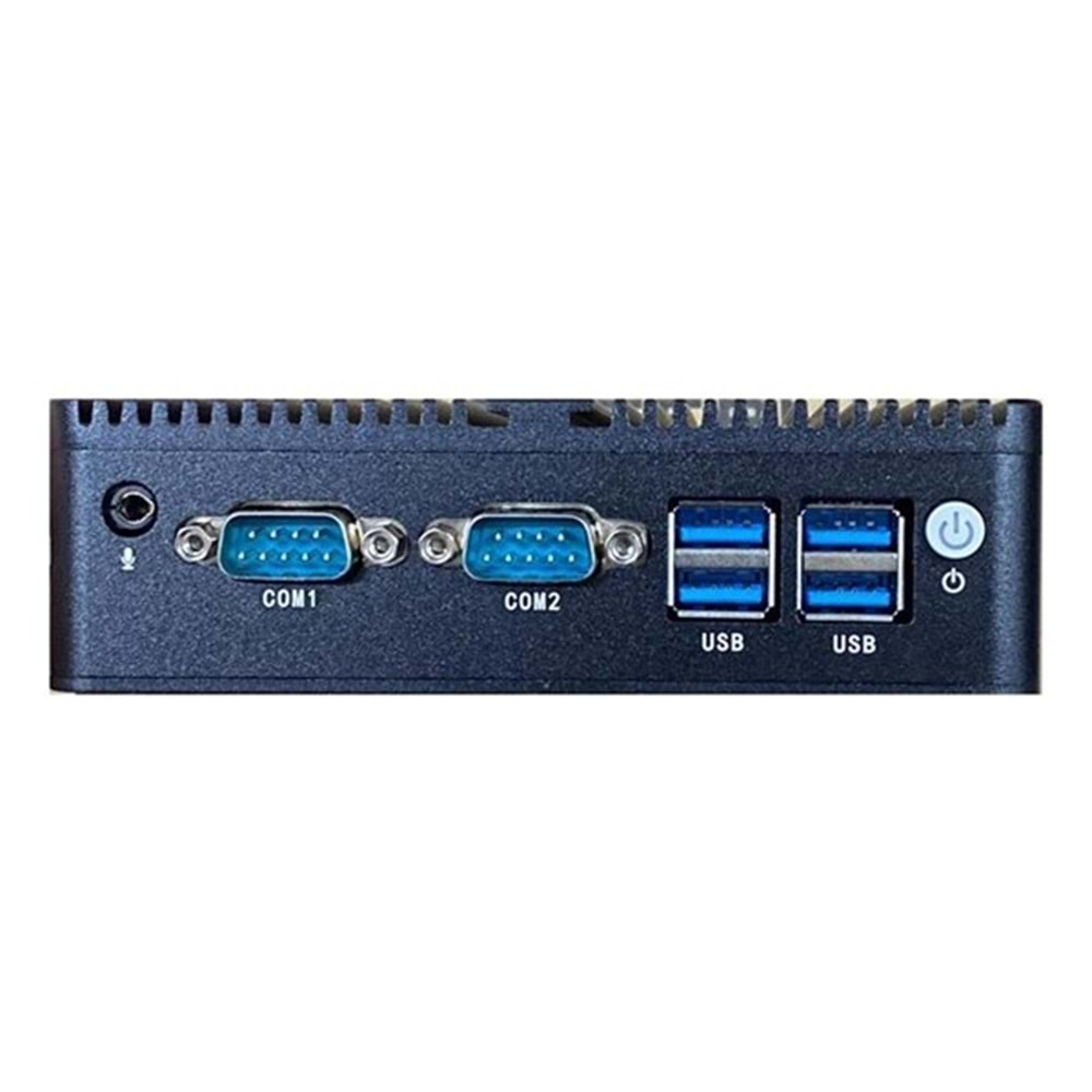 EVATECH Celeron QC J4105 4GB- 128GB SSD- O/B HD VGA FRD ENDUSTRIYEL MINI PC Seri Port