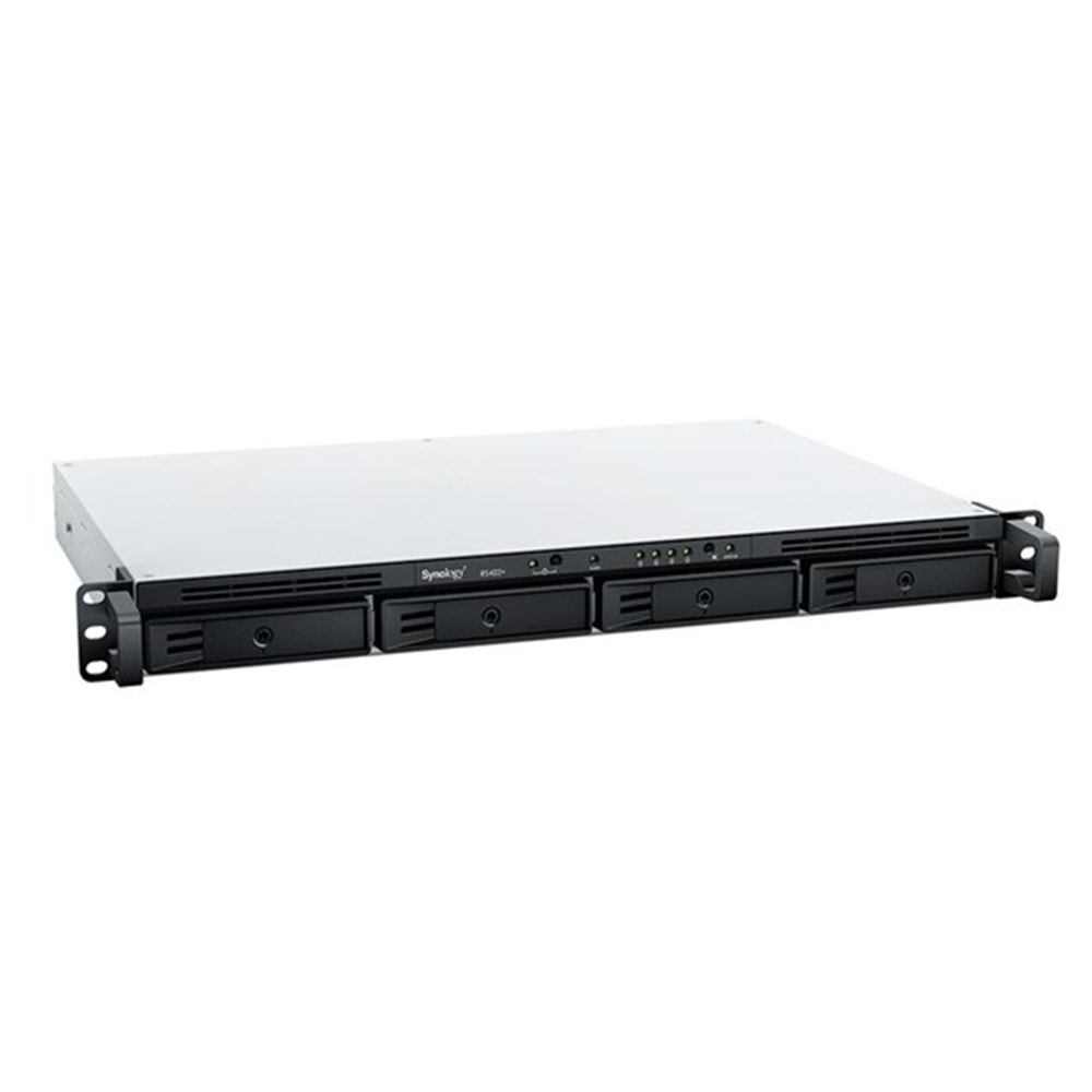 SYNOLOGY 4diskli Ryzen R1600-2GB RAM-2-Gigabit Rack Nas Server RS422 PLUS