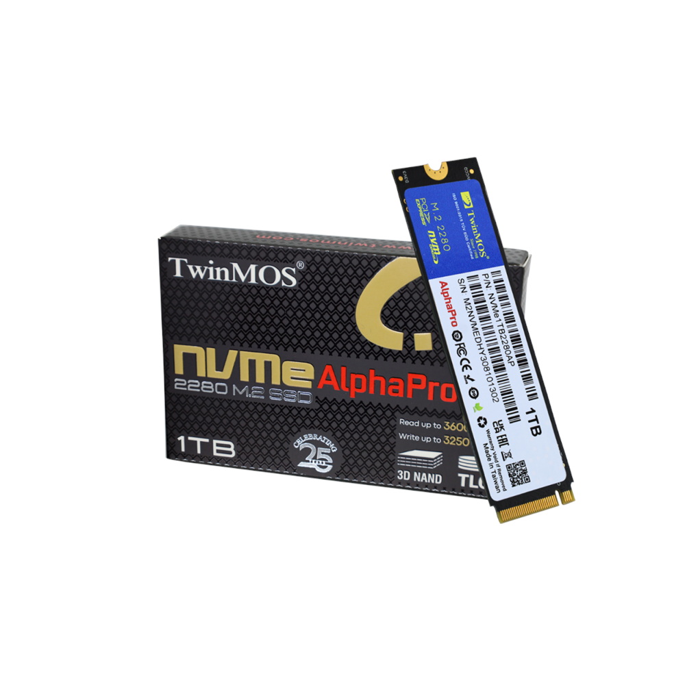 TWINMOS 1TB NVMe1TB2280AP 3600- 3250MB/s M2 NVME GEN3 Disk