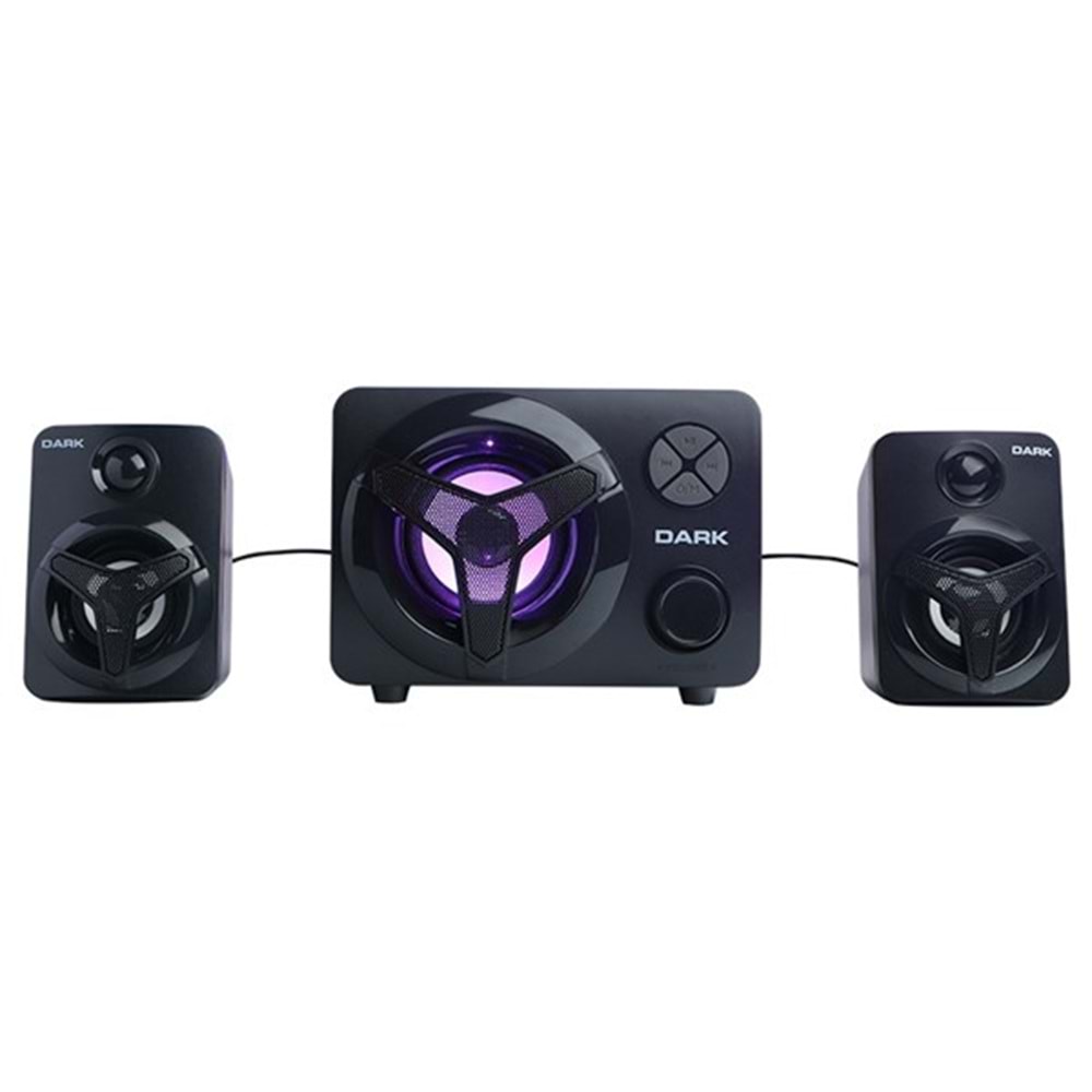 DARK SP-215 2+1 3.5mm Stereo Jak Siyah 12w RMS Multimedia Hoparlör