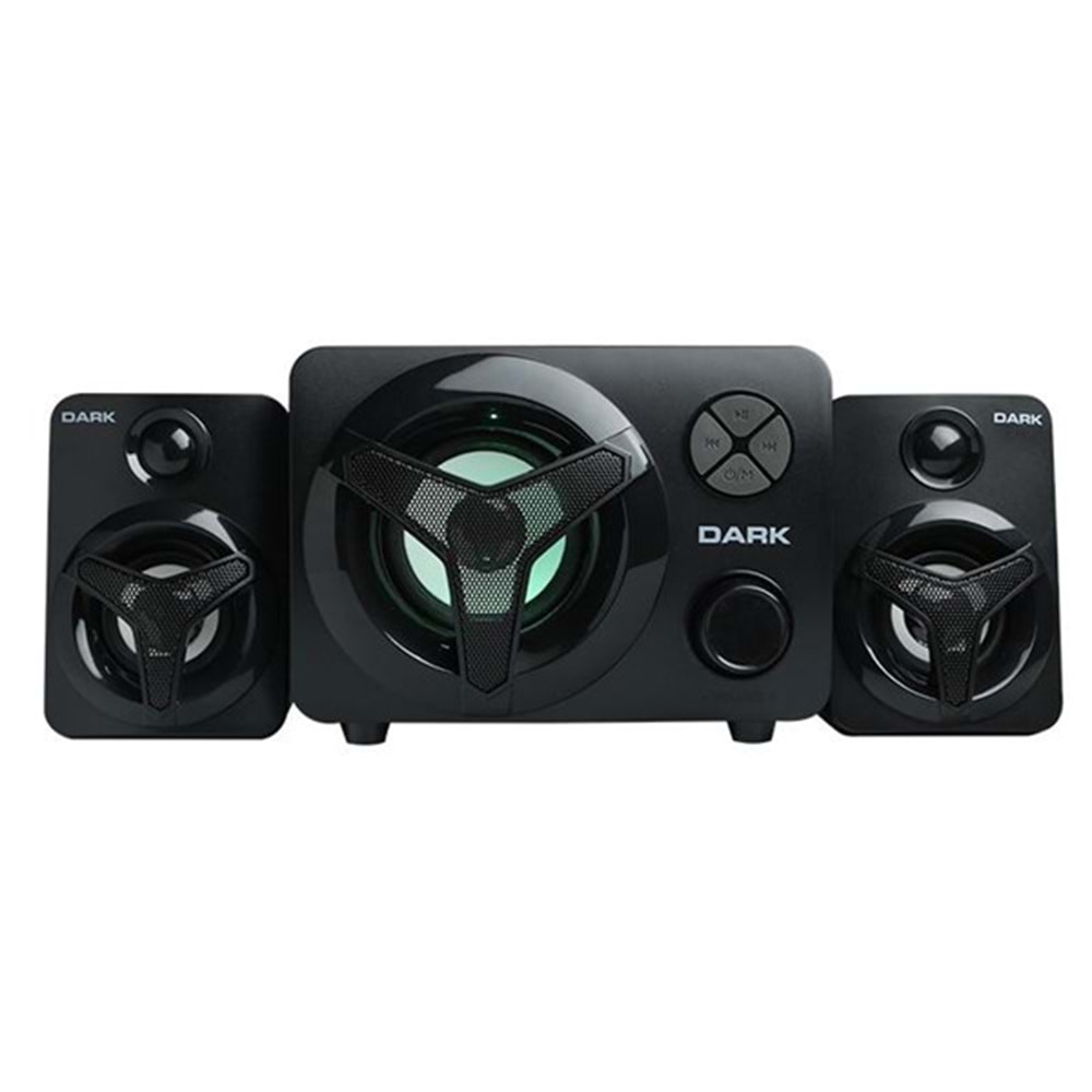 DARK SP-215 2+1 3.5mm Stereo Jak Siyah 12w RMS Multimedia Hoparlör
